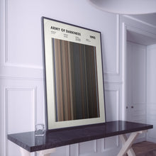 Army of Darkness Movie Barcode Print, Evil Dead Print, Evil Dead Poster, Army of Darkness Wall Art, Army of Darkness Art Print 1631621619