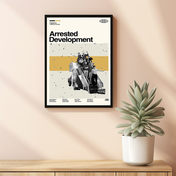 Arrested Development Poster, Arrested Development Film, Retro Movie Poster, Modern Vintage, Movie Poster, Minimal Movie Art, Custom Poster