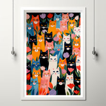 Art for pet lovers, Cat wall art, Cozy cat decor, Cute animal poster, Funny cat poster, Minimalist Cat Illustration, Gifts for Cat Lovers