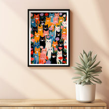 Art for pet lovers, Cat wall art, Cozy cat decor, Cute animal poster, Funny cat poster, Minimalist Cat Illustration, Gifts for Cat Lovers