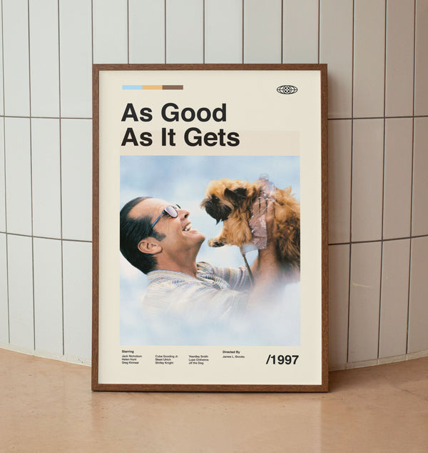 As Good As It Gets Wall Art Print - Jack Film Poster - American Cinema- Midcentury Art 1411366421