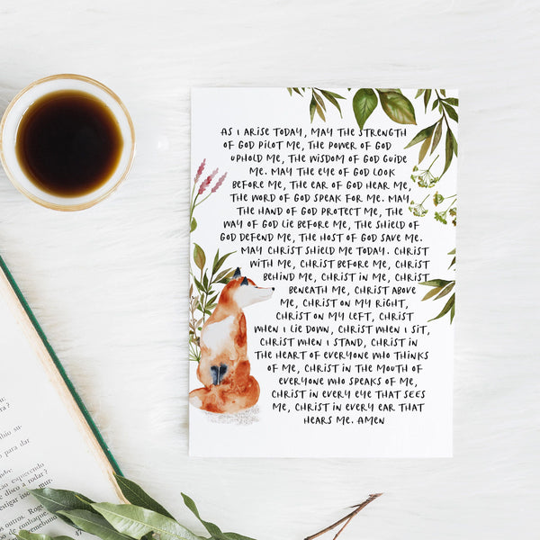 As I arise today - Prayer Sign - Prayer Print - Bible Verse wall art - Bible verse print - Bible verse - Catholic Prayer - St. Patrick 1652791189