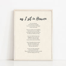 As It Is In Heaven Print Christian Poem Wall Art Lyrics Hymn Canvas Poster Minimalist In Memory Scripture Gift for Loss Framed Home Decor 1712566009