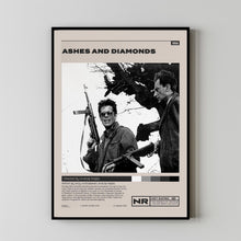 Ashes And Diamonds Poster,Andrzej Wajda, Minimalist Movie Poster