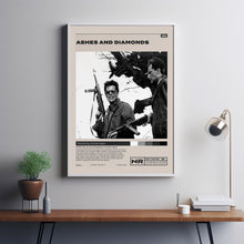 Ashes And Diamonds Poster,Andrzej Wajda, Minimalist Movie Poster