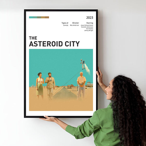 Asteroid City Movie Poster  Minimalist  Midcentury Poster  Wall Art Print  Retro Movie Poster 1729422352