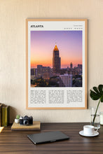 Atlanta Georgia Wall Art Poster Poster Atlanta Georgia  Black White Poster  Poster  Art Gift 1680212882