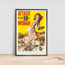 Attack of The 50 FT. Woman Vintage Movie Poster, Home Decor, Art Poster for GiftCustom Personalized Poster 1639292759