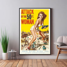 Attack of The 50 FT. Woman Vintage Movie Poster, Home Decor, Art Poster for GiftCustom Personalized Poster 1639292759