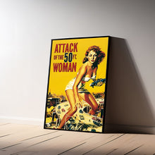 Attack of the 50 Foot Woman, Movie Poster, Wall Art Prints, Art Poster, Canvas Material Gift, Keepsake, Home Decor, Live Room Wall Art 1597960837