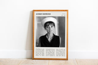 Audrey Hepburn Wall Art Poster Poster Audrey Hepburn British Actress  Fashion icon  Black White Poster  Art Gift 1687920724