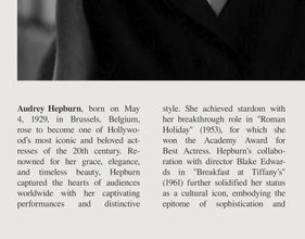 Audrey Hepburn Wall Art Poster Poster Audrey Hepburn British Actress  Fashion icon  Black White Poster  Art Gift 1687920724