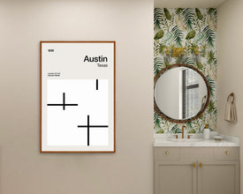 Austin Print, Austin Travel Poster, Austin Minimalist Print, Mid-Century Design, Abstract Wall Art, Geometric Print, Abstract Color Print 607714184