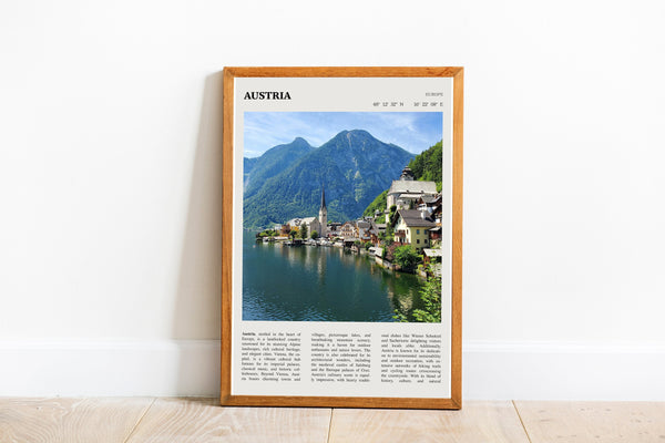 Austria Print Vienna Europe Wall Art Poster Republic of Austria  Black White Poster  Poster  Art Gift 1704330287