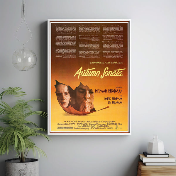 Autumn Sonata Poster Art Print Movie Posters Gift for Movie lovers 1