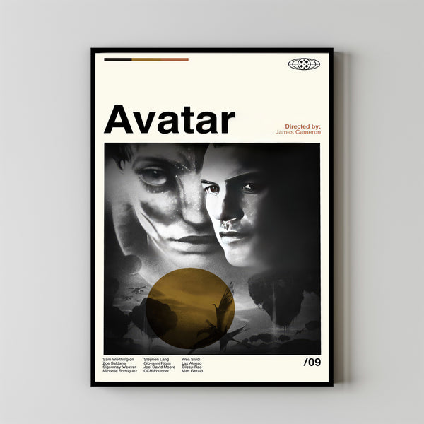 Avatar 2009 Movie Poster, Avatar 2009 Movie, James Cameron Film, Retro Movie, Poster Print Wall Art, Custom Poster, Modern Vintage