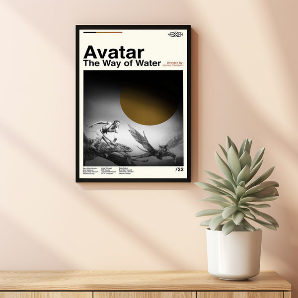 Avatar 2022 Movie Poster, The Way Of Water Movie, James Cameron Film, Retro Movie, Poster Print Wall Art, Custom Poster, Modern Vintage