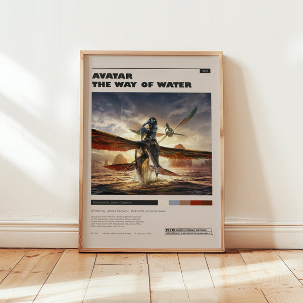 Avatar The Way of The Water Poster, James Cameron Wall Art, Minimalist Wall Decor, Science Fiction Print, Movie Lovers Gift 1747361595