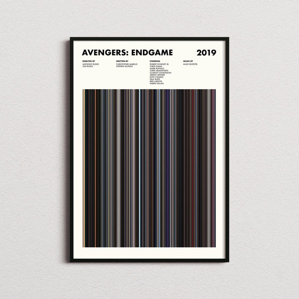 Avengers Endgame Movie Barcode Print, Avengers Endgame Print, Avengers Endgame Poster, Avengers Endgame Wall Art, Avengers Endgame Art Print 1617450260