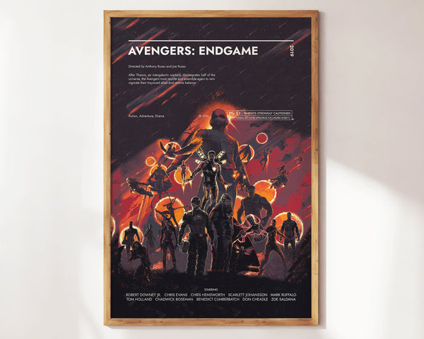 Avengers Endgame Poster  Art Print  Movie Posters  Marvel MCU  Gift for Movie lovers 1354901173