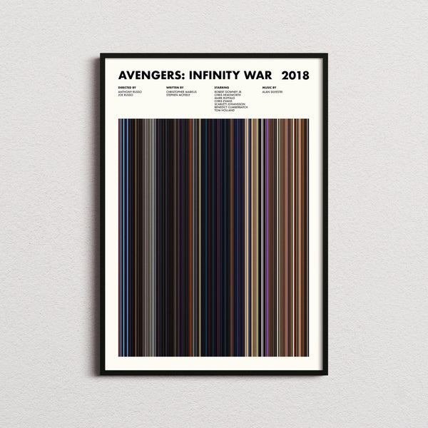 Avengers Infinity War Movie Barcode Print, Avengers Infinity War Print, Avengers Infinity War Poster, Avengers Infinity War Wall Art 1627637130