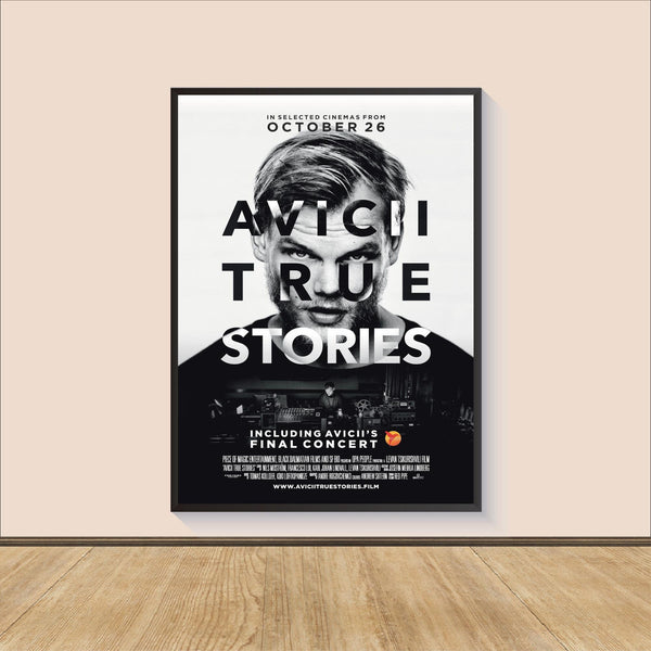 Avicii True Stories Movie Poster Print, Canvas Wall Art, Room Decor, Movie Art, Gifts for HimHer, Movie Print, Art Print, Film Poster 1588360363