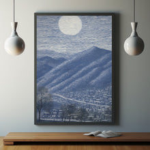 Japanese Wall Art - Winter Japanese Landscape Oil Painting Poster - Tranquil Scenic Art