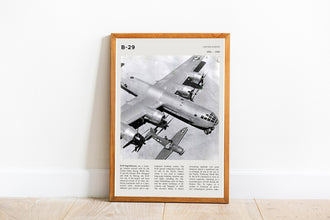 B-29 Superfortress Wall Art Airforce Poster Poster B-29 Heavy Bomber Aircraft  Black White Poster  Art Gift 1702570357