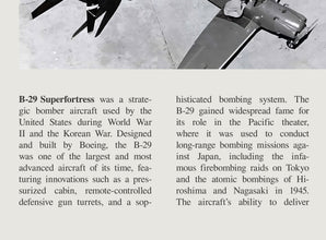 B-29 Superfortress Wall Art Airforce Poster Poster B-29 Heavy Bomber Aircraft  Black White Poster  Art Gift 1702570357