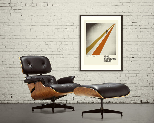 BACK to the FUTURE Inspired Art Print Poster - 18 x 24 Lithograph, Mid-Century Modern, Swiss, Vintage, Retro Home 1034800000