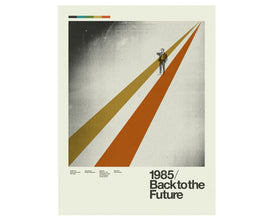 BACK to the FUTURE Inspired Art Print Poster - 18 x 24 Lithograph, Mid-Century Modern, Swiss, Vintage, Retro Home 1027219576