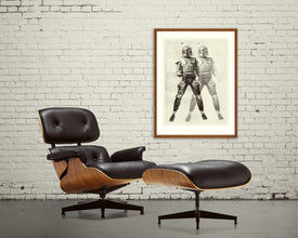 BOUNTY HUNTER - Star Wars Inspired, Boba Fett 18 x 24 Handprinted Silkscreen Art Print, Modern Poster, Boutique, Retro Home 102009731