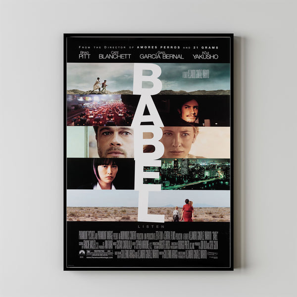 Babel Movie Poster Print, Canvas Wall Art, Room Decor, Movie Art