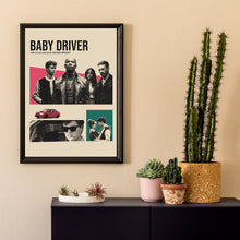 Baby Driver Mid Century Movie Poster  Film Posters  Minimalist Movie Poster    Wall Art Poster 962200430
