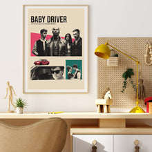 Baby Driver Mid Century Movie Poster  Film Posters  Minimalist Movie Poster    Wall Art Poster 962200430