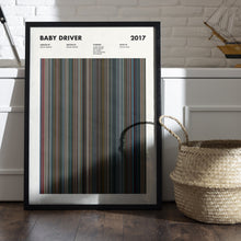Baby Driver Movie Barcode Print, Baby Driver Print, Baby Driver Poster, Baby Driver Wall Art, Baby Driver Art Print 1685872349