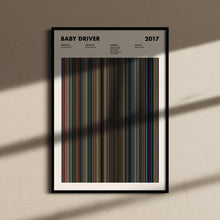 Baby Driver Movie Barcode Print, Baby Driver Print, Baby Driver Poster, Baby Driver Wall Art, Baby Driver Art Print 1685872349