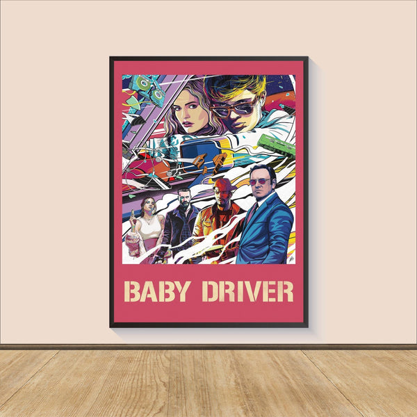 Baby Driver Movie Poster Print, Canvas Wall Art, Room Decor, Movie Art, Gifts for HimHer, Movie Print, Art Print 1570555651