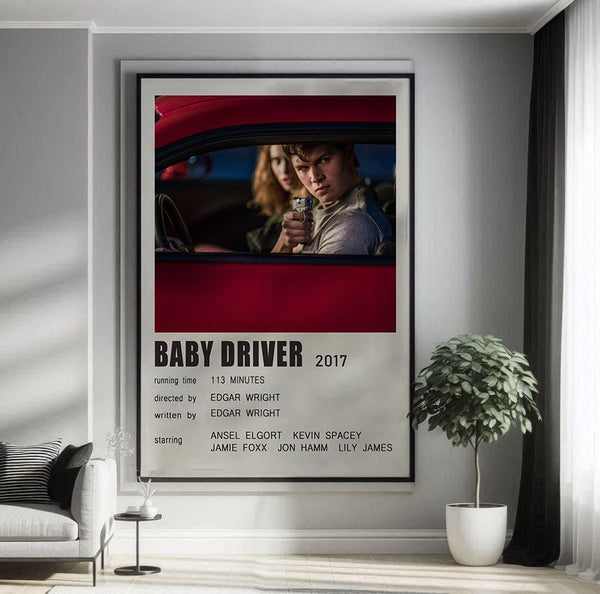 Baby Driver (2017) Movie Poster Canvas Poster Minimalist Poster Art Print Gifts for Lover Mural Painting Home Decoration 1749609664