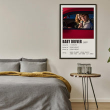 Baby Driver (2017) Movie Poster Canvas Poster Minimalist Poster Art Print Gifts for Lover Mural Painting Home Decoration 1749609664