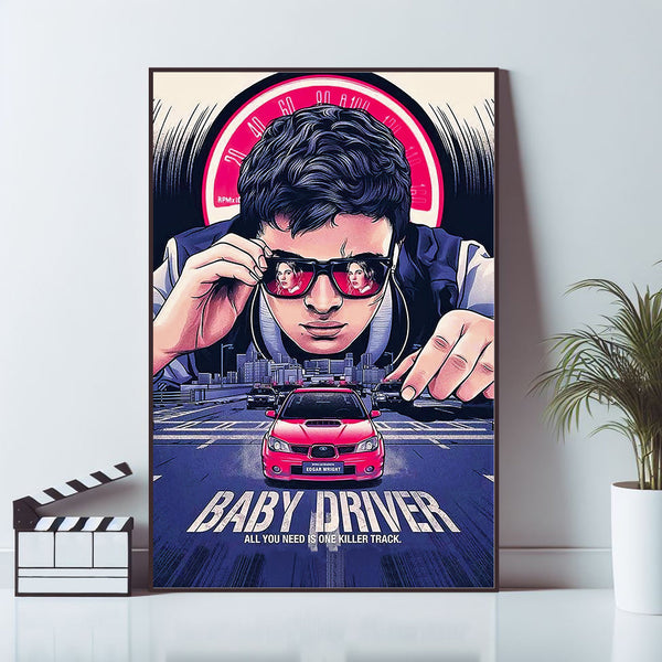 Baby Driver, Movie Poster, Wall Art Prints, Art Poster, Canvas Material Gift, Keepsake, Home Decor, Live Room Wall Art 1595655579