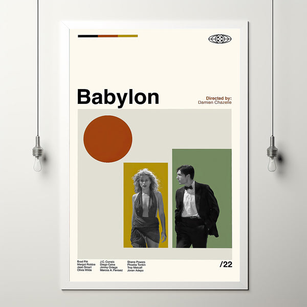 Babylon Movie, Babylon Poster, Babylon Gifts, Retro Movie, Custom Poster, Illustration Art, Modern Vintage