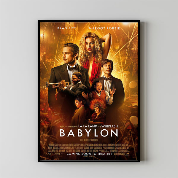 Babylon Movie Poster 2023 FilmRoom Decor Wall ArtPoster GiftCanvas prints 2