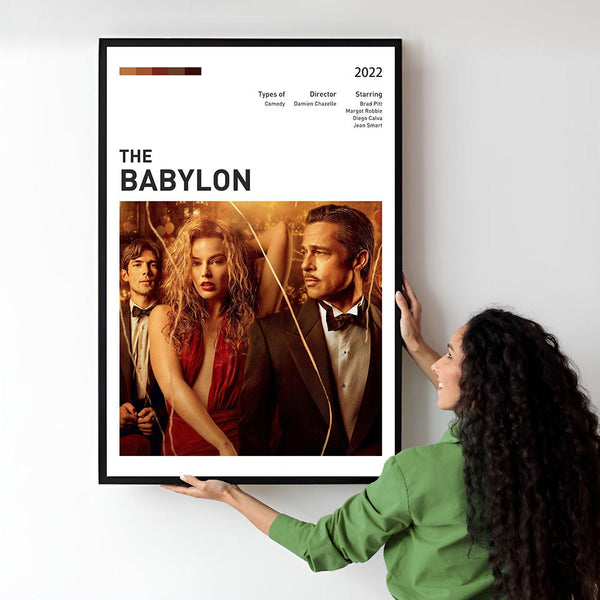 Babylon Movie Poster  Minimalist  Midcentury Poster  Wall Art Print  Retro Movie Poster 1744201309