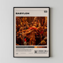 Babylon Poster, Damien Chazelle, Minimalist Movie Poster, Vintage Retro Art