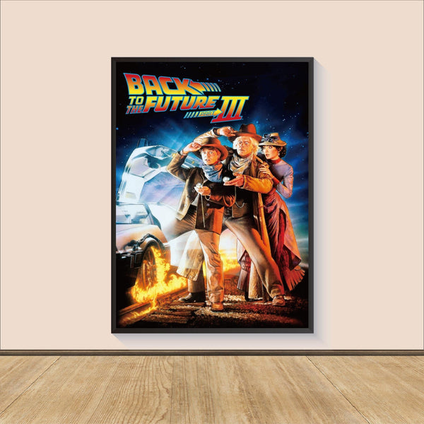 Back to the Future Part III Movie Poster Print, Canvas Wall Art, Room Decor, Movie Art, Gifts for Him, Wall Art Print, Art Poster For Gift 1570556679