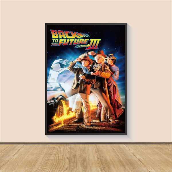 Back to the Future Part III (1990) Movie Poster Print, Canvas Wall Art, Room Decor, Personalized gift, Gifts for HimHer, Wall Art Print 1569139881