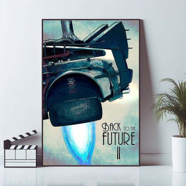 Back to the Future Part II, Movie Poster, Wall Art Prints, Art Poster, Canvas Material Gift, Keepsake, Home Decor, Live Room Wall Art 1595596949