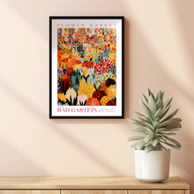 Bad Gastein Flower Market Poster, Austria Flower Market, Autumn Flower Print, A4 Flower Art, Trendy Wall Art, Yellow Floral Illustration
