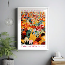 Bad Gastein Flower Market Poster, Austria Flower Market, Autumn Flower Print, A4 Flower Art, Trendy Wall Art, Yellow Floral Illustration